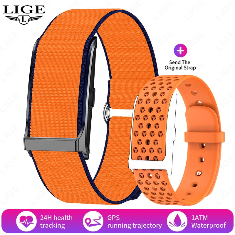 LIGE No Screen Design Smartband Sleep Health Tracking