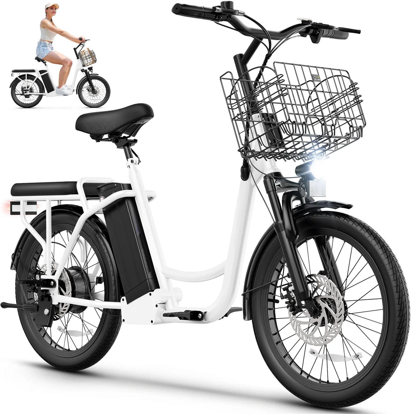 CAROMA Peak 560W Electric Scooter With Seat 36V Battery