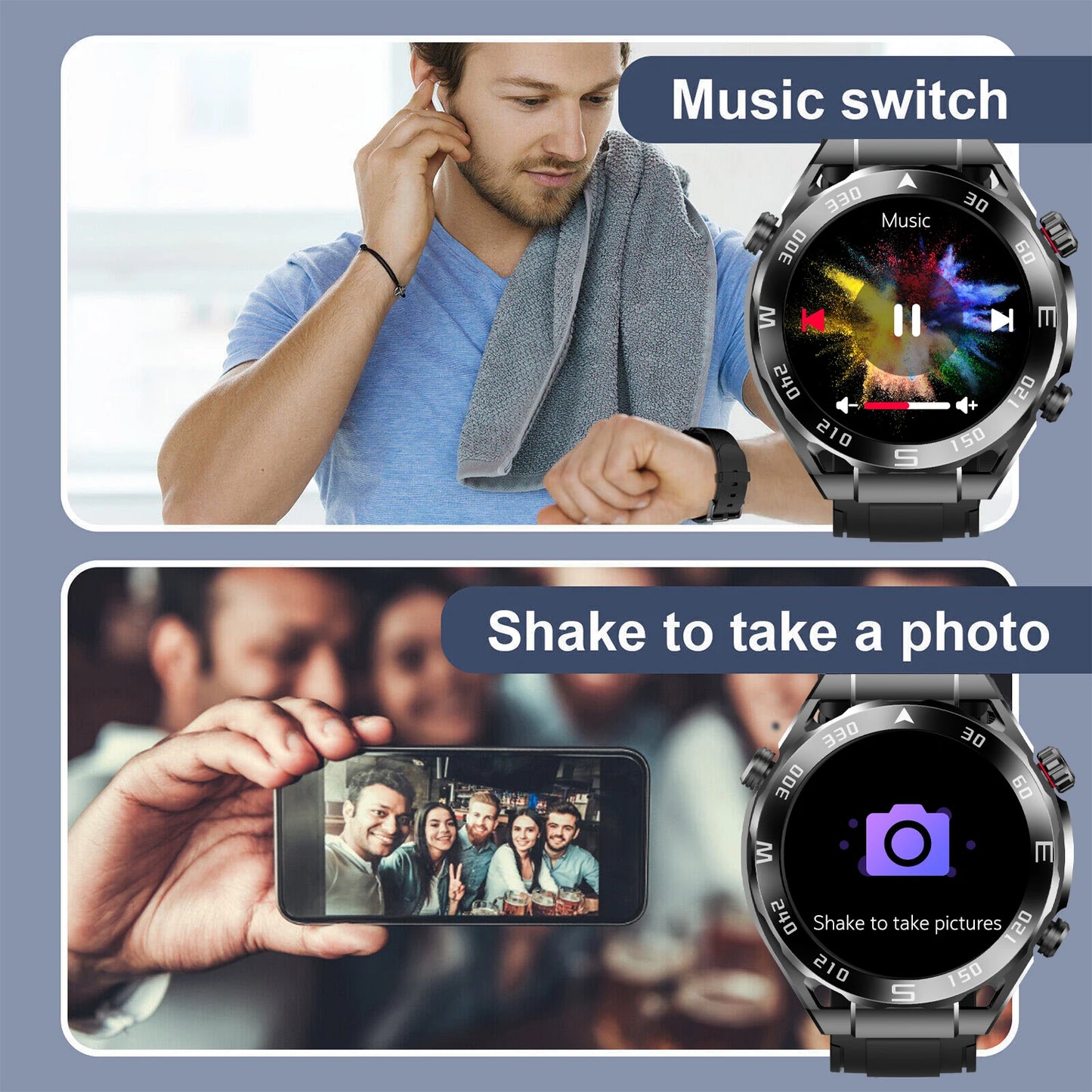 WO X5 Pro Max Smartwatch BT Call NFC Health Monitor
