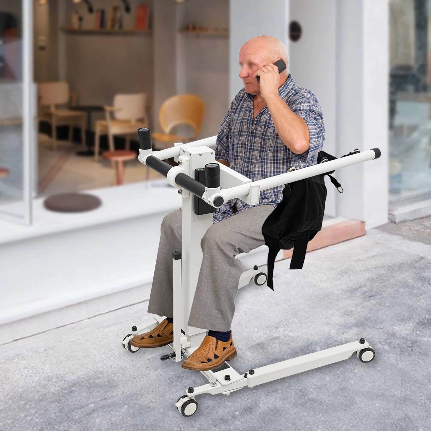 Bymaocar 90W Electric Transfer Lift Wheelchair Hoyer Lift