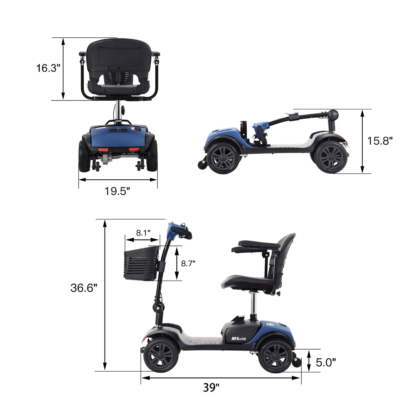 Metro Mobility M1 Lite Scooter 300W Motor Battery Pack