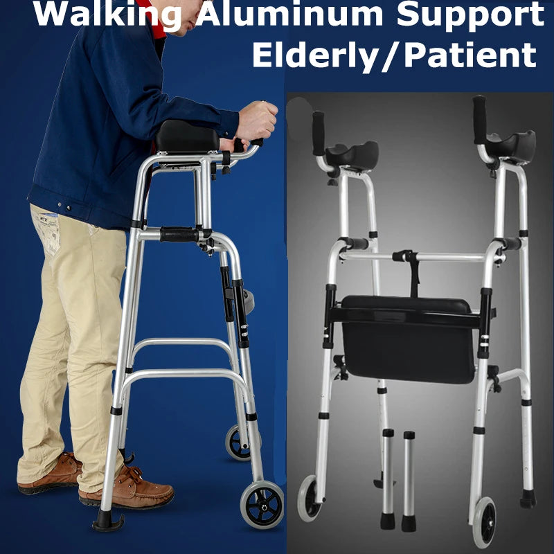 Aiboduo Elderly Walker With Wheel Walking Aid Hemiplegia