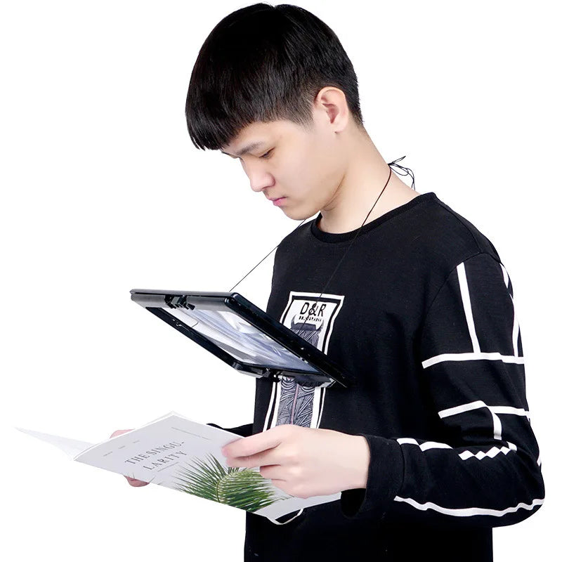 Square Magnifying Glass Desktop Reading Aid For Low Vision