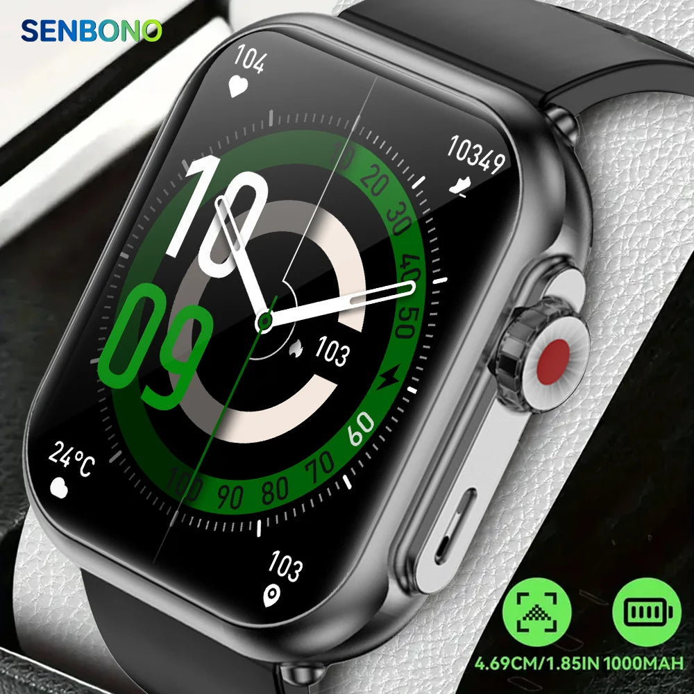 SENBONO Smart Watch IP68 Waterproof Fitness Tracker 1000mAh
