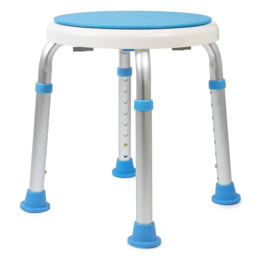 Medical Tool Adjustable Swivel Shower Stool With Anti Slip Tips
