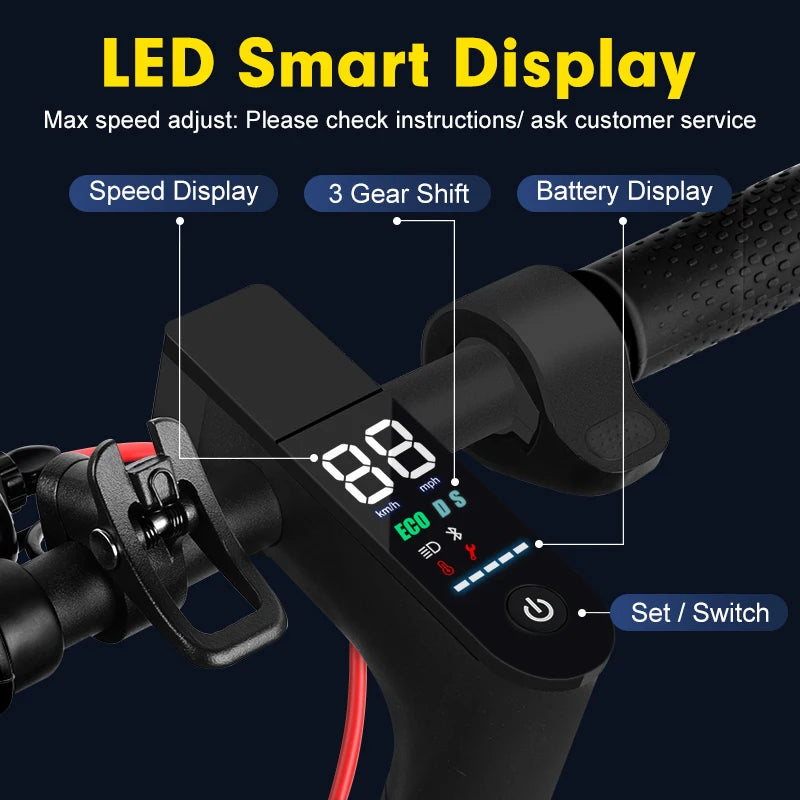 Mankeel MK085 Pro Electric Scooter 350W Dual Shock Absorption 36V 10.4Ah APP Smart Control Foldable E Scooter 25-30km Long Range