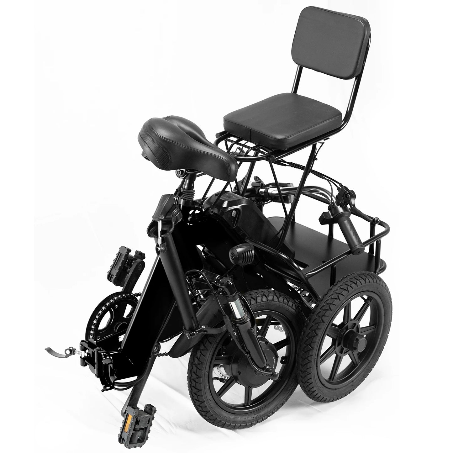 Hign-concerned Adult Folding Electric Trike 350W Peak Motor