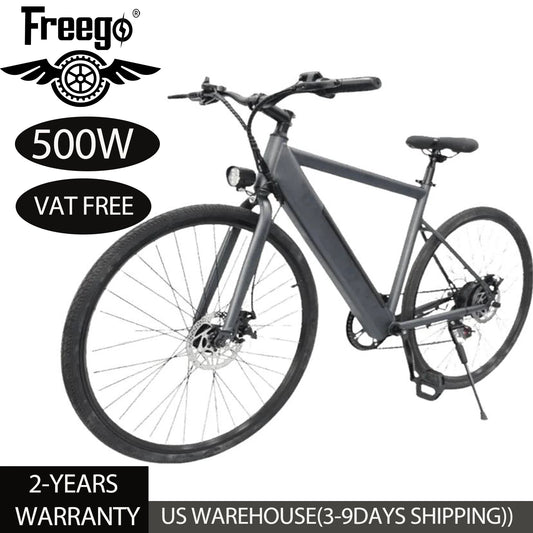 Freego Electric Bicycle City Commuter 20 MPH 500W Removable Battery