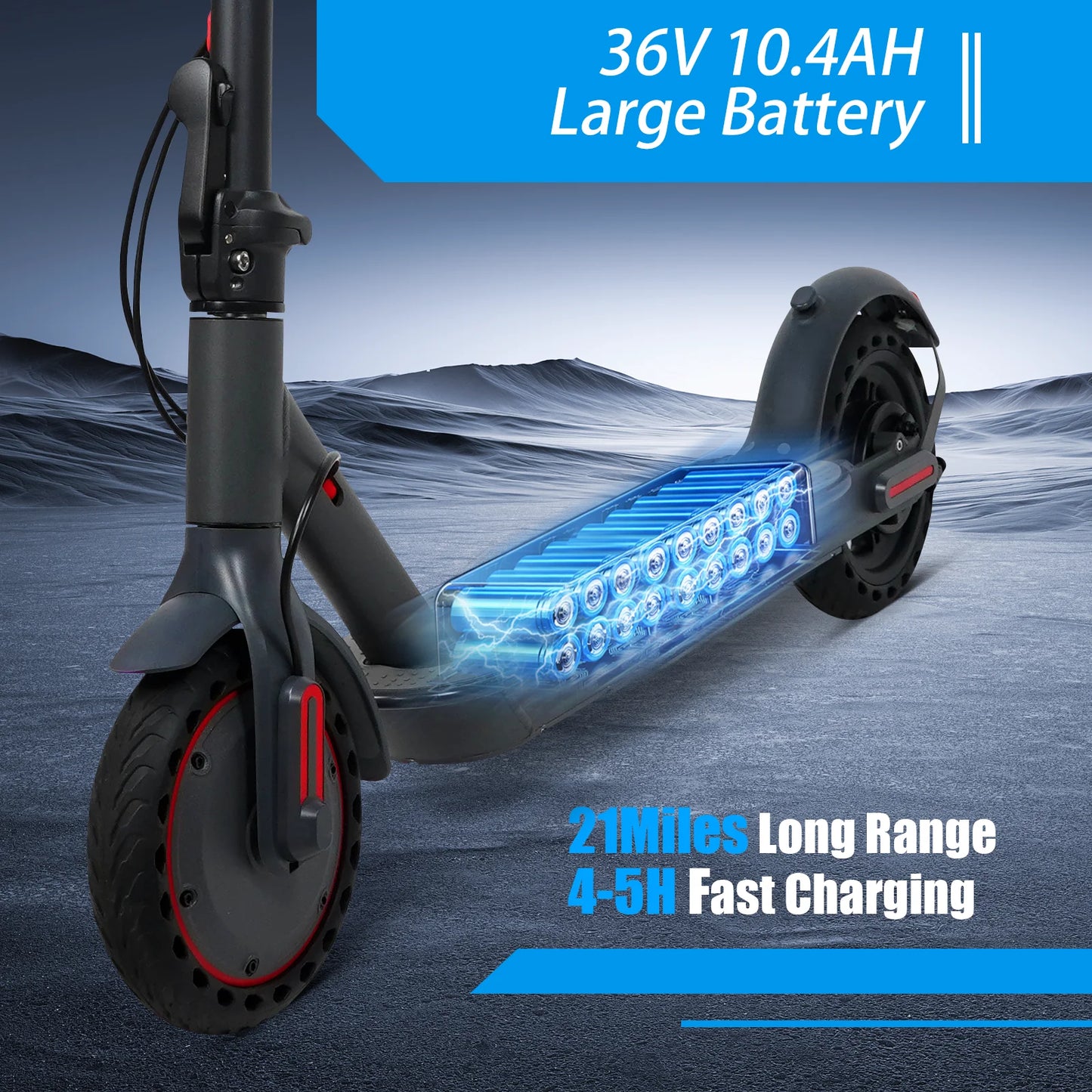 AOVOPRO LP80 Electric Scooter 36V Foldable City Commuter EScooter