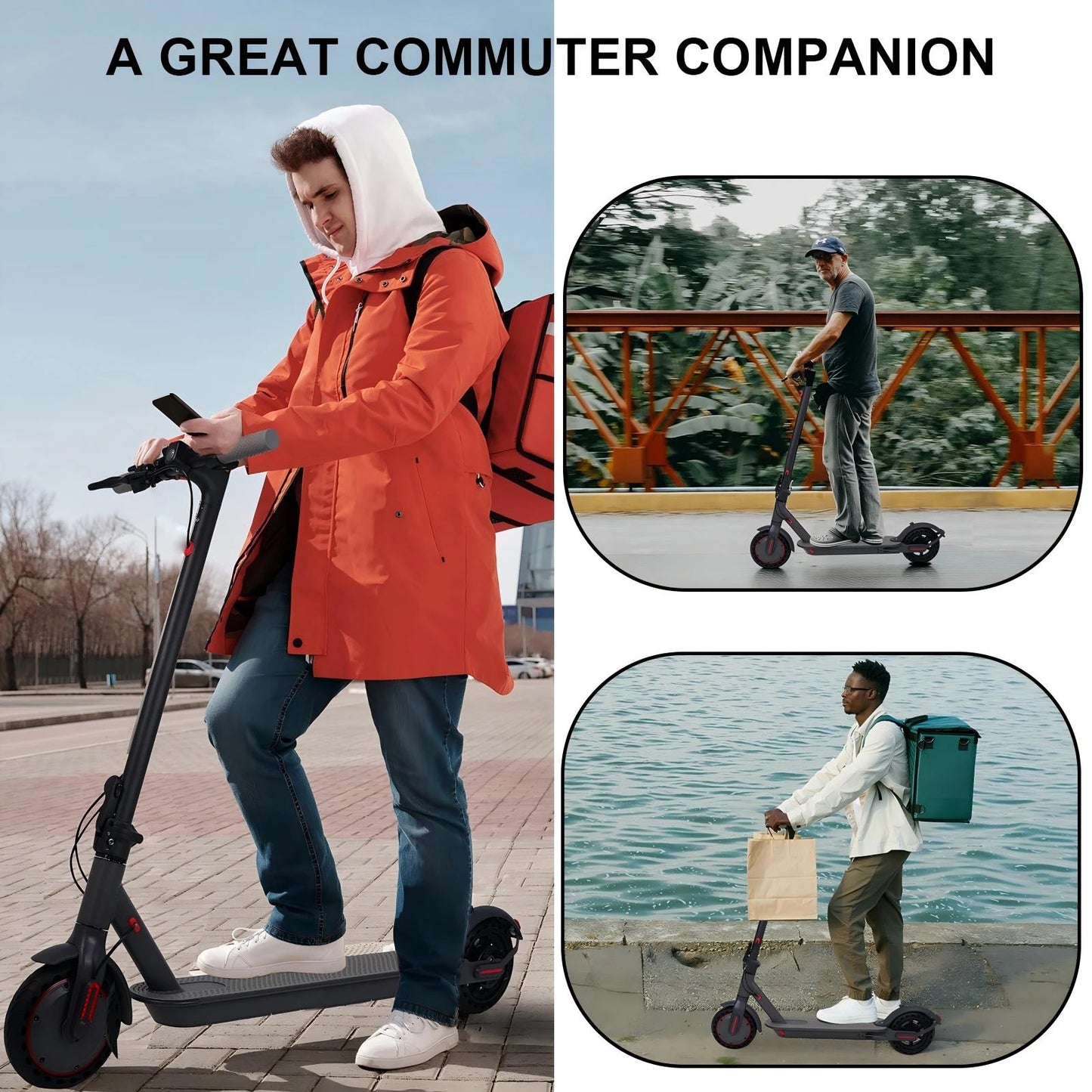 SURPOOTER Electric Scooter 350W Foldable 36V Battery