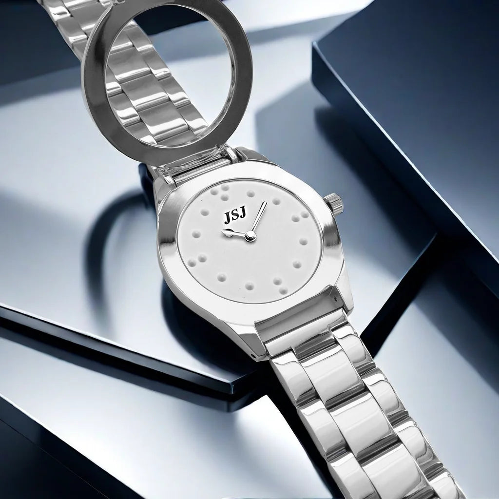 Case Tactile Watch for Blind Braille Wristwatch Visually Impaired Elderly