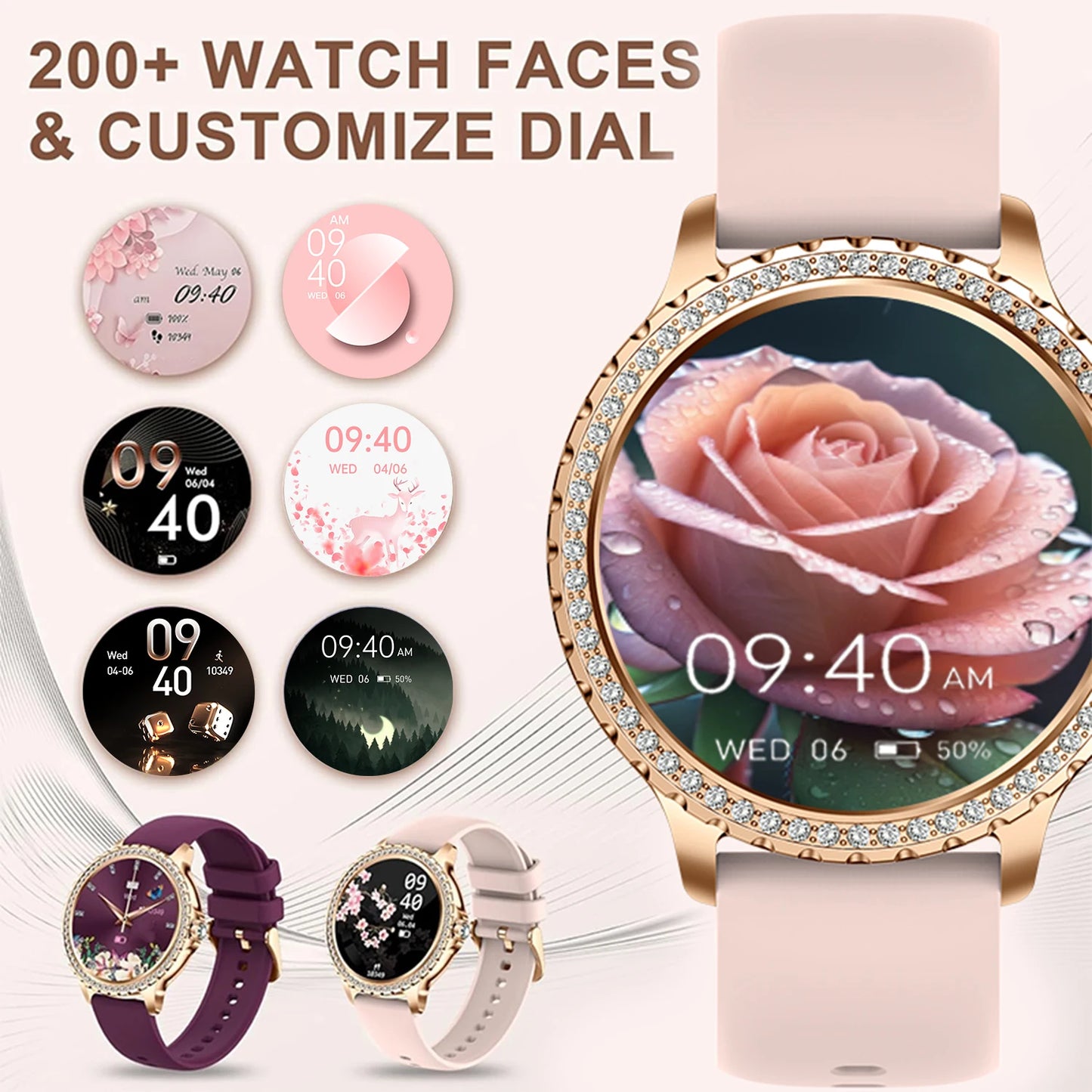 INNOFOVO Smart Watch For Women Touchscreen Fitness Tracker