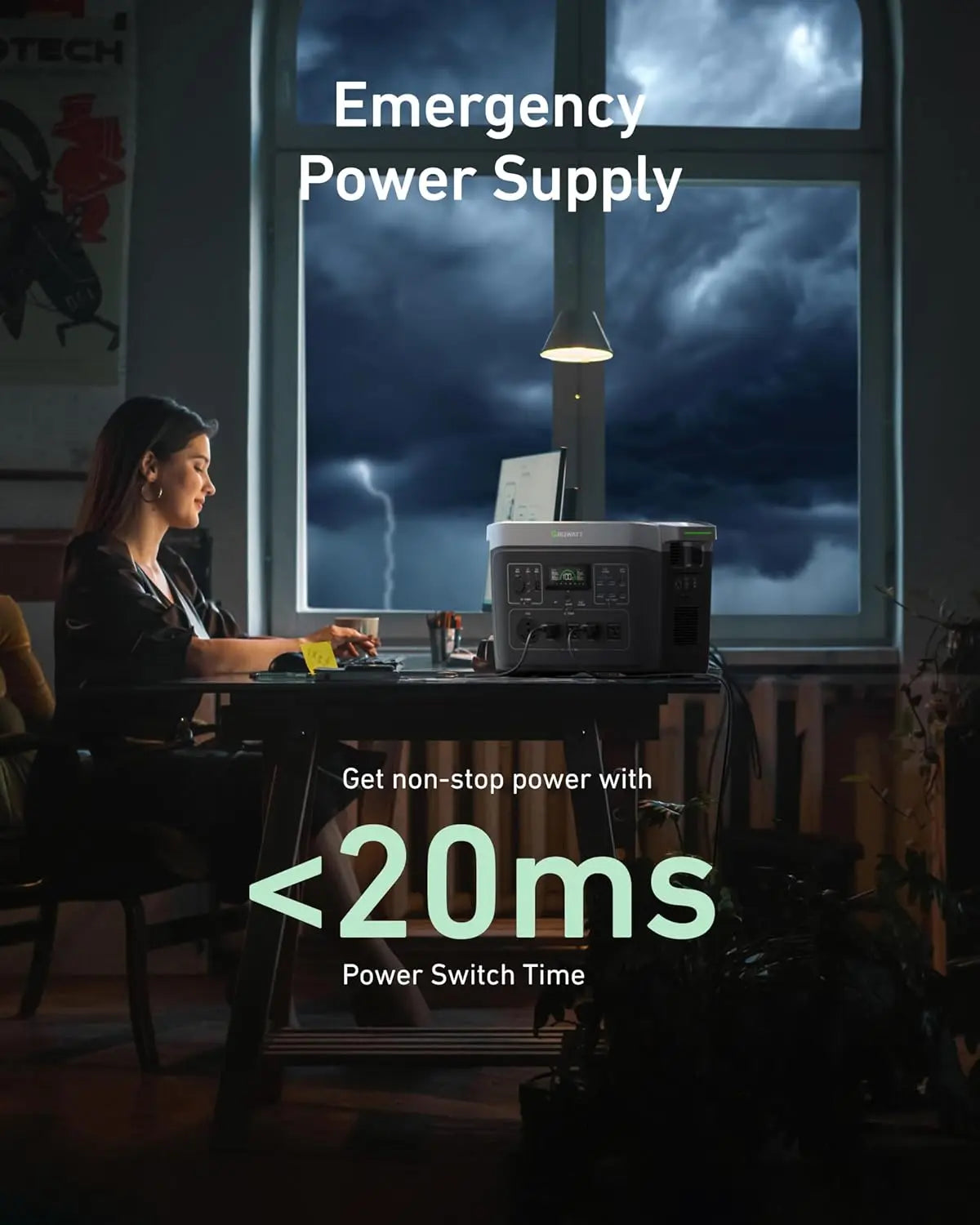 Infinity 2000 Portable Power Station Solar Generator 2048Wh