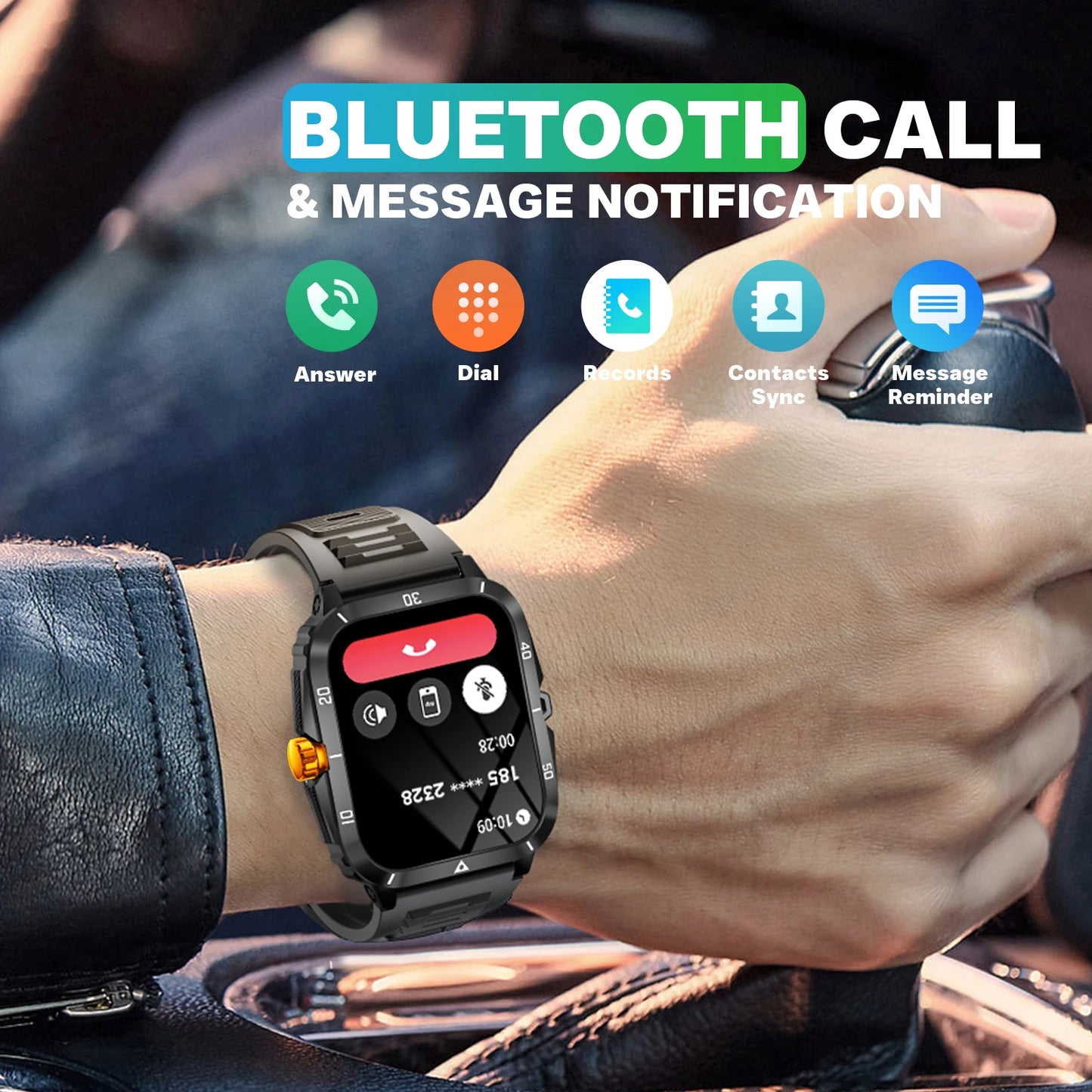 EIGIIS Smart Watch KT71 3ATM Waterproof Over 100 Sport Modes