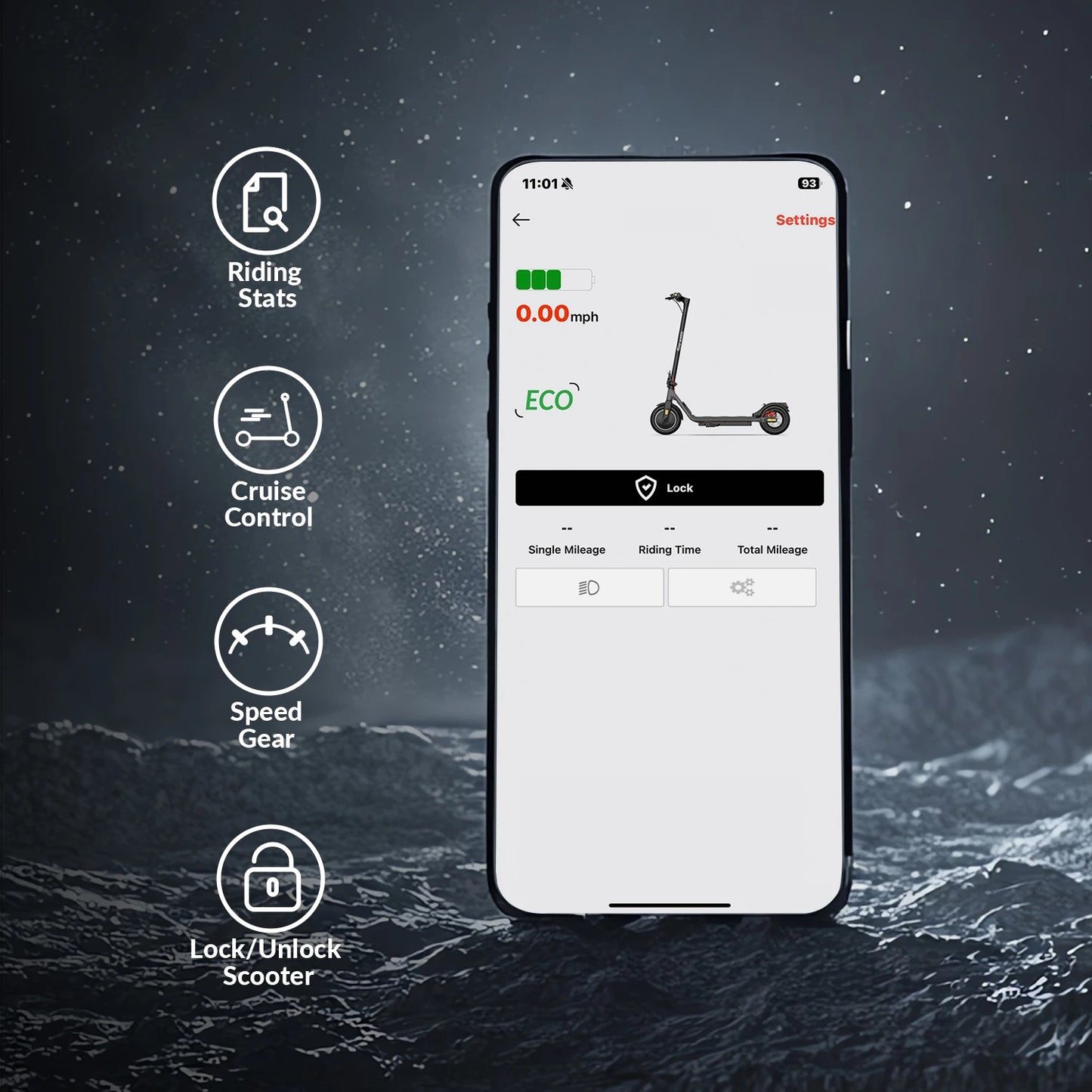 5TH WHEEL A16lite Electric Scooter For Adults 18 MPH Range