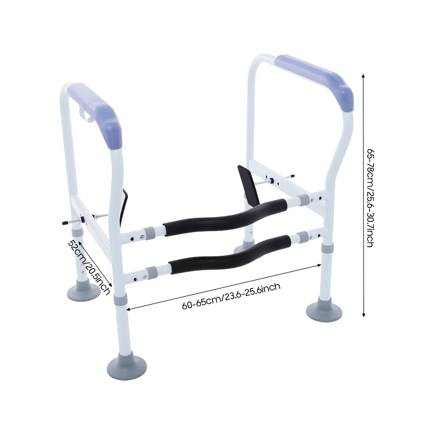 Toilet Safety Rail Frame 150kg Load Capacity for Elderly and Disabled