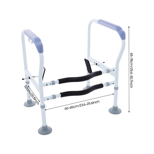 Toilet Safety Rail Frame 150kg Load Capacity for Elderly and Disabled