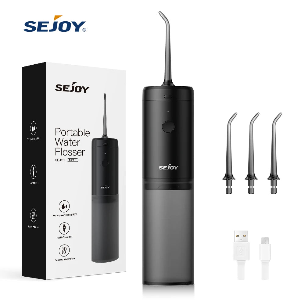 Sejoy Portable Oral Irrigator Water Flosser USB Rechargeable