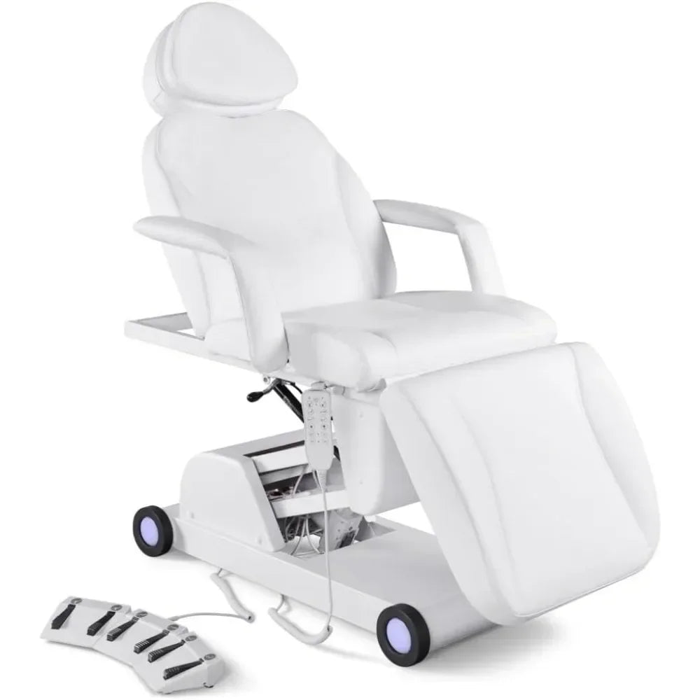 Esthetician Facial Bed With LED Light And Adjustable Table