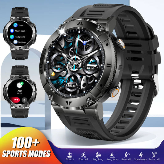 LaNikar Smartwatch Men TFT Display Bluetooth Call Blood Pressure