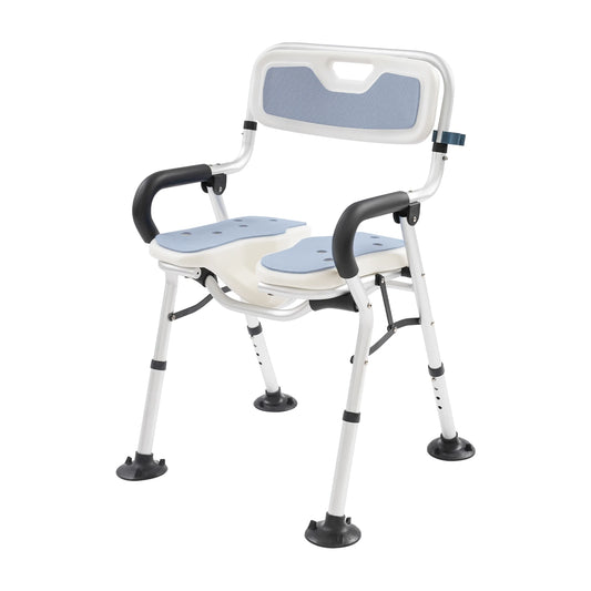 Bymaocar U Shape Folding Shower Chair For Elderly