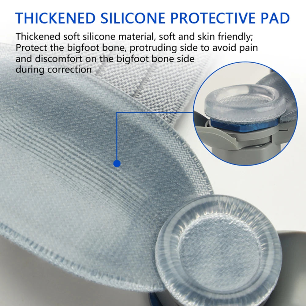 Bunion Corrector Orthopedic Kit Adjustable Pedicure Finger Toe Corrector Foot Hallux Valgus Braces Rotatable Toe Straightener