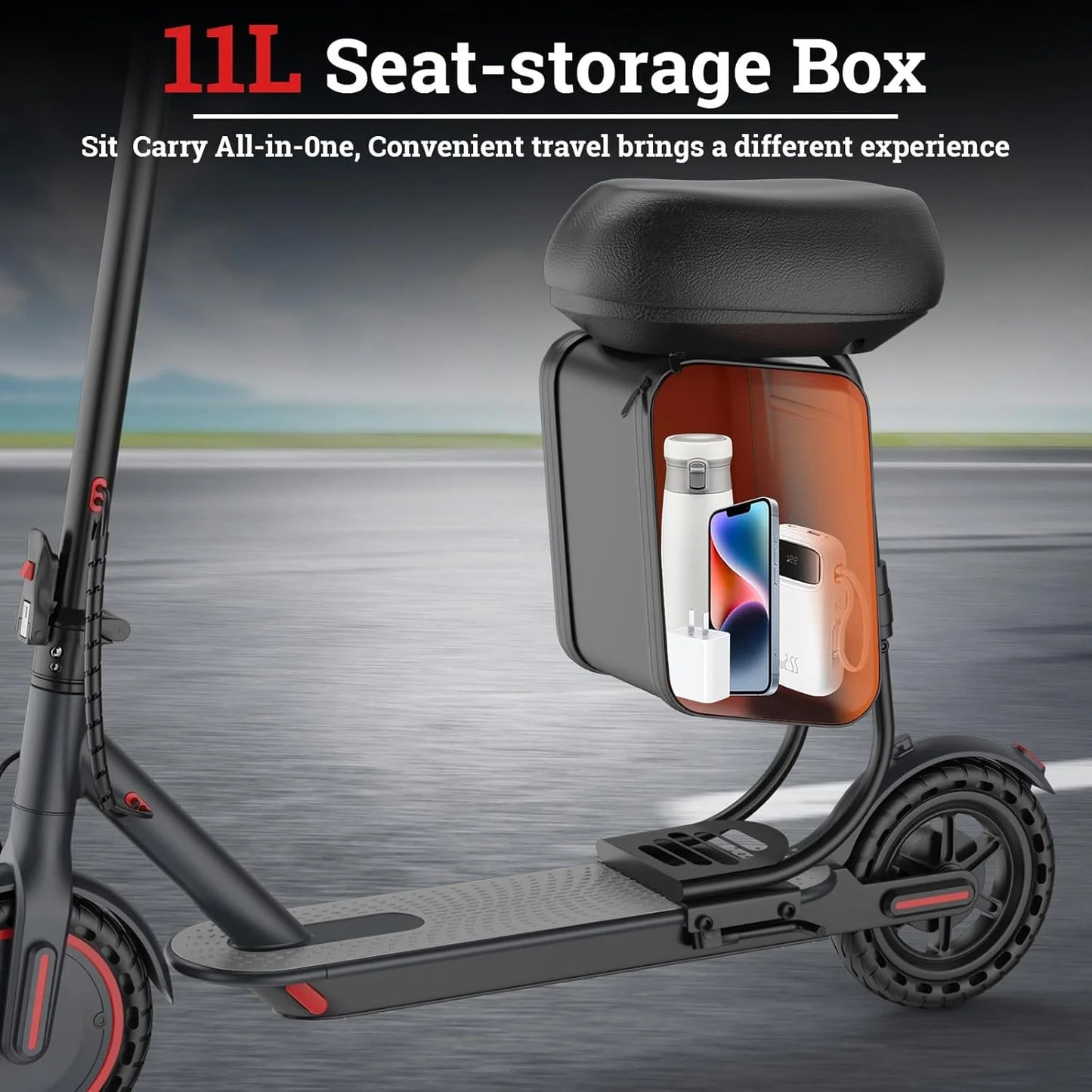 Ladped Electric Scooter 350W 36V Foldable With Seat