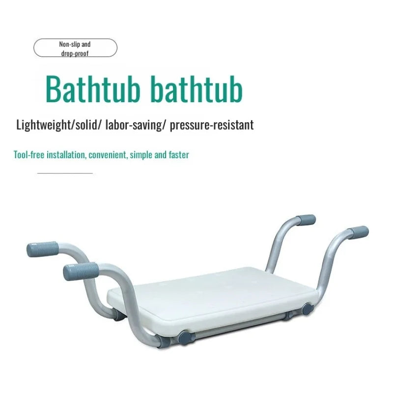Adjustable Anti Slip Bathtub Chair With Multifunctional Shelf