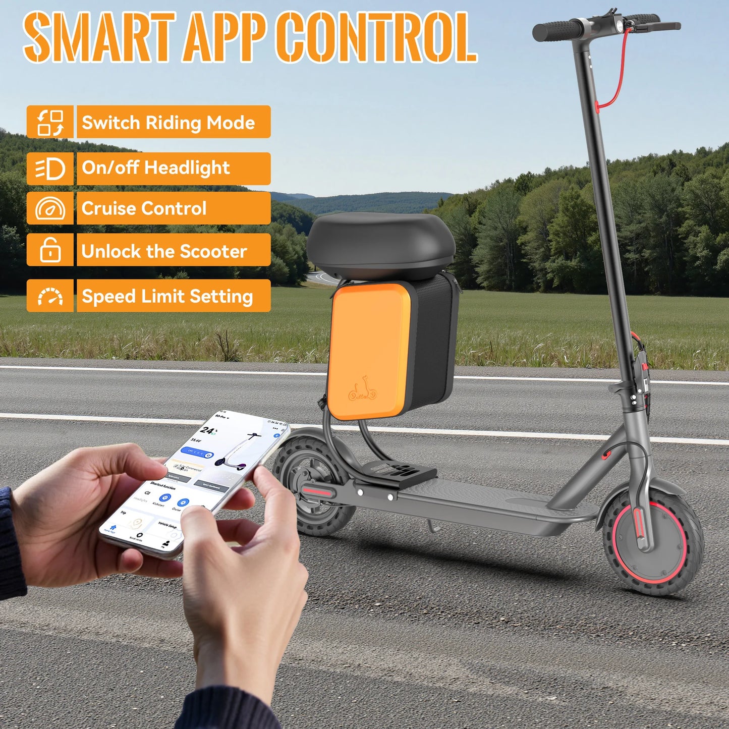 AOVOPRO LP60 Electric Scooter 19 Mph 350W Foldable