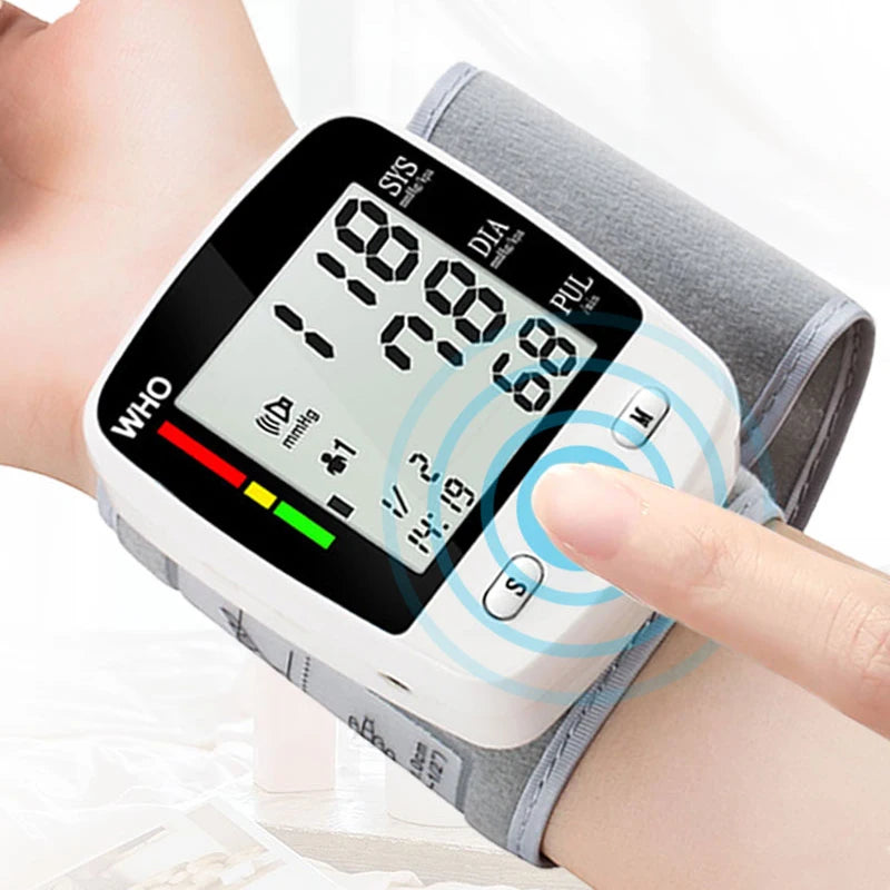 TAKRO Rechargeable Wrist Blood Pressure Monitor with LCD Memory