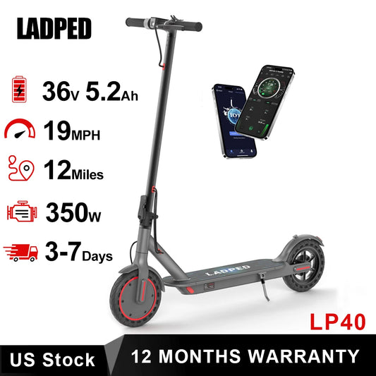 Ladped LP40 Electric Scooter 350W Foldable With App Control