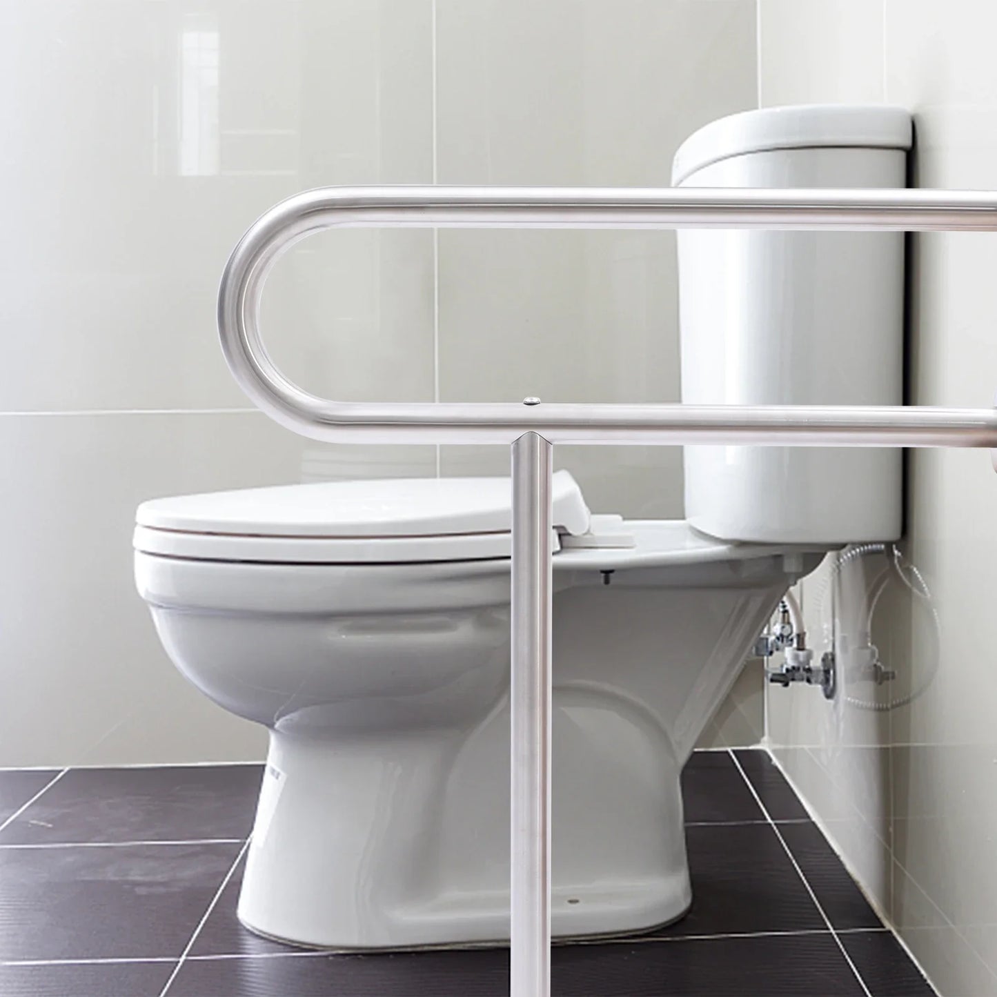 Stainless Steel Toilet Safety Rail Shower Assist Handrail For Elderly