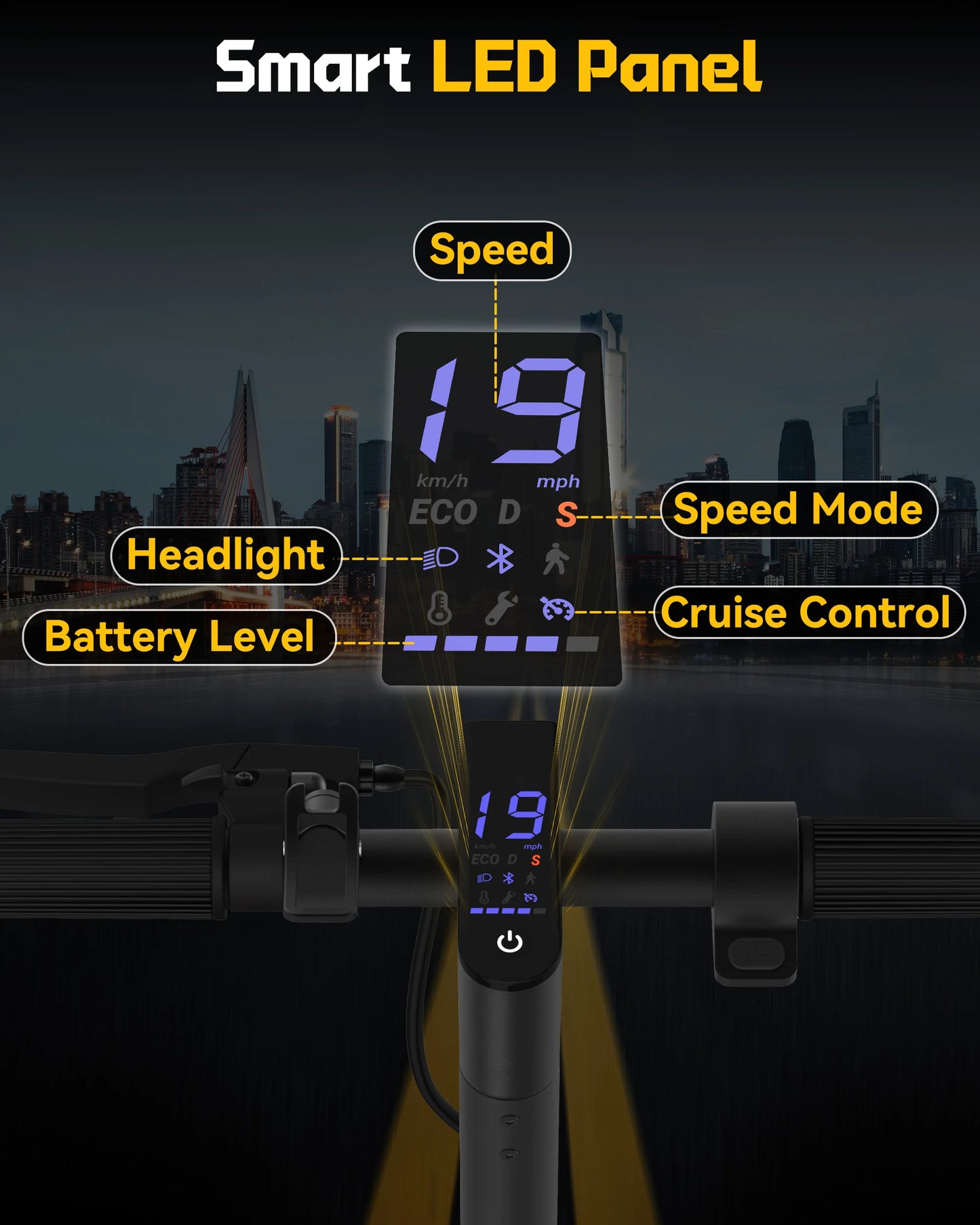 Ladped LP40 Electric Scooter 350W Foldable With App Control