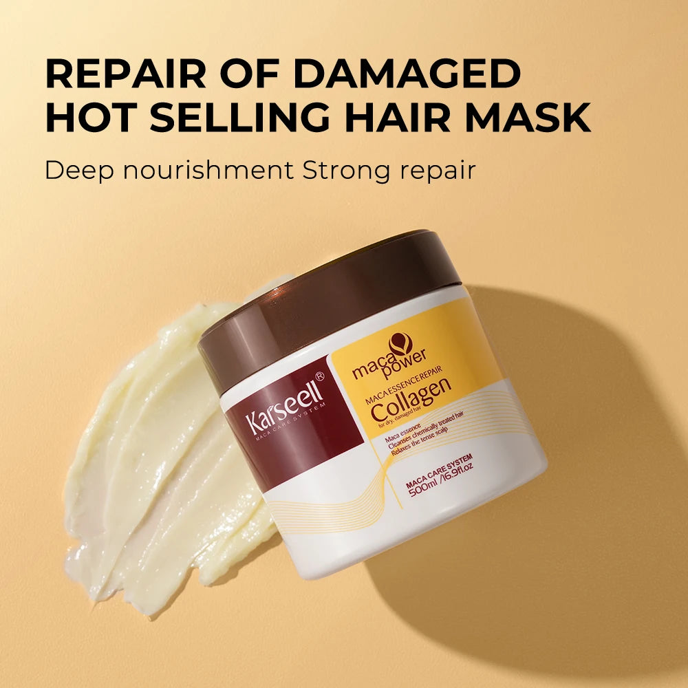 Karseell Collagen Hair Mask With Argan Oil Hair Serum Set
