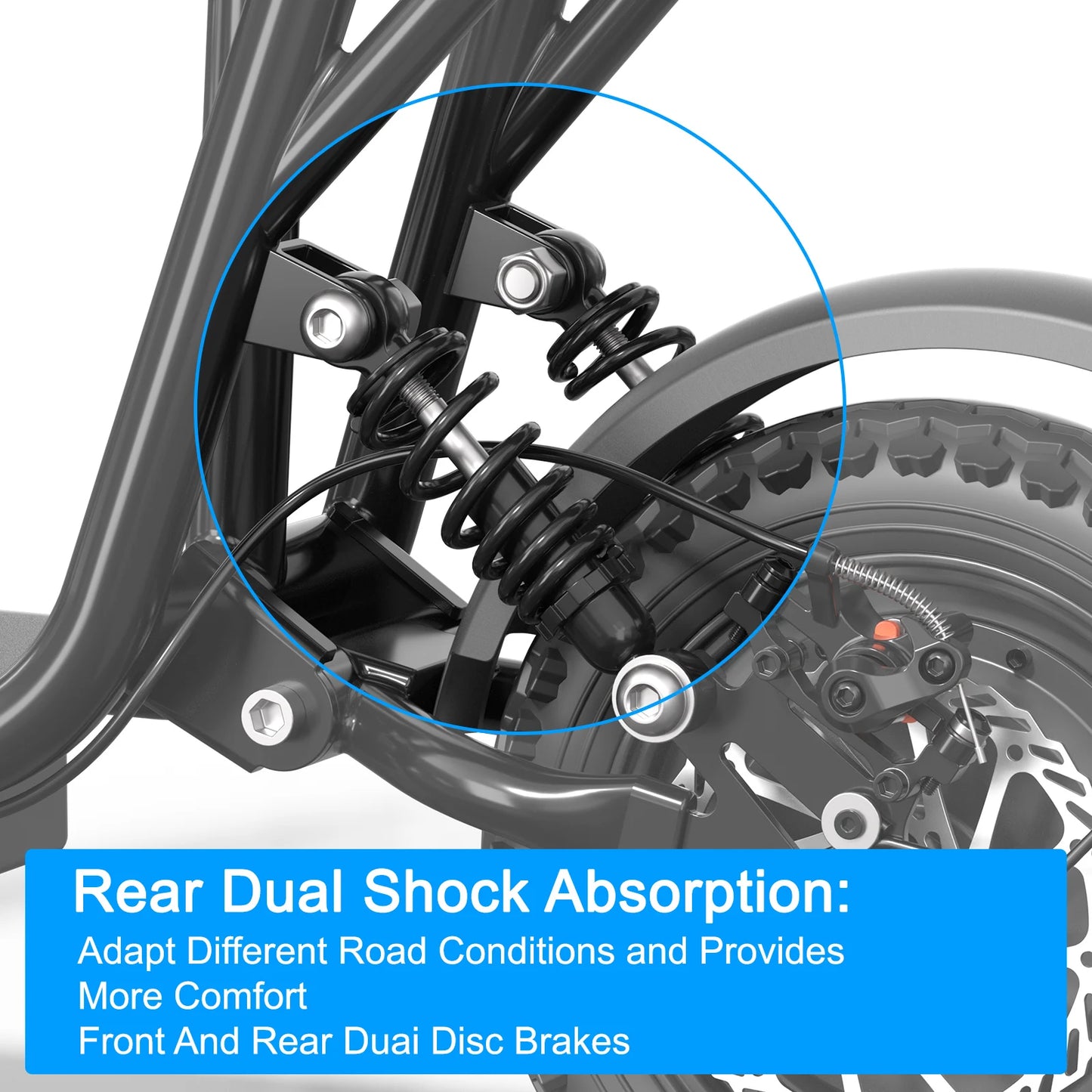 48V Electric Scooter with Seat for Adults Electric Scooter with 750W Peak Power Motor 18.75 MPH 20 Mile Range, Dual Disc Brakes