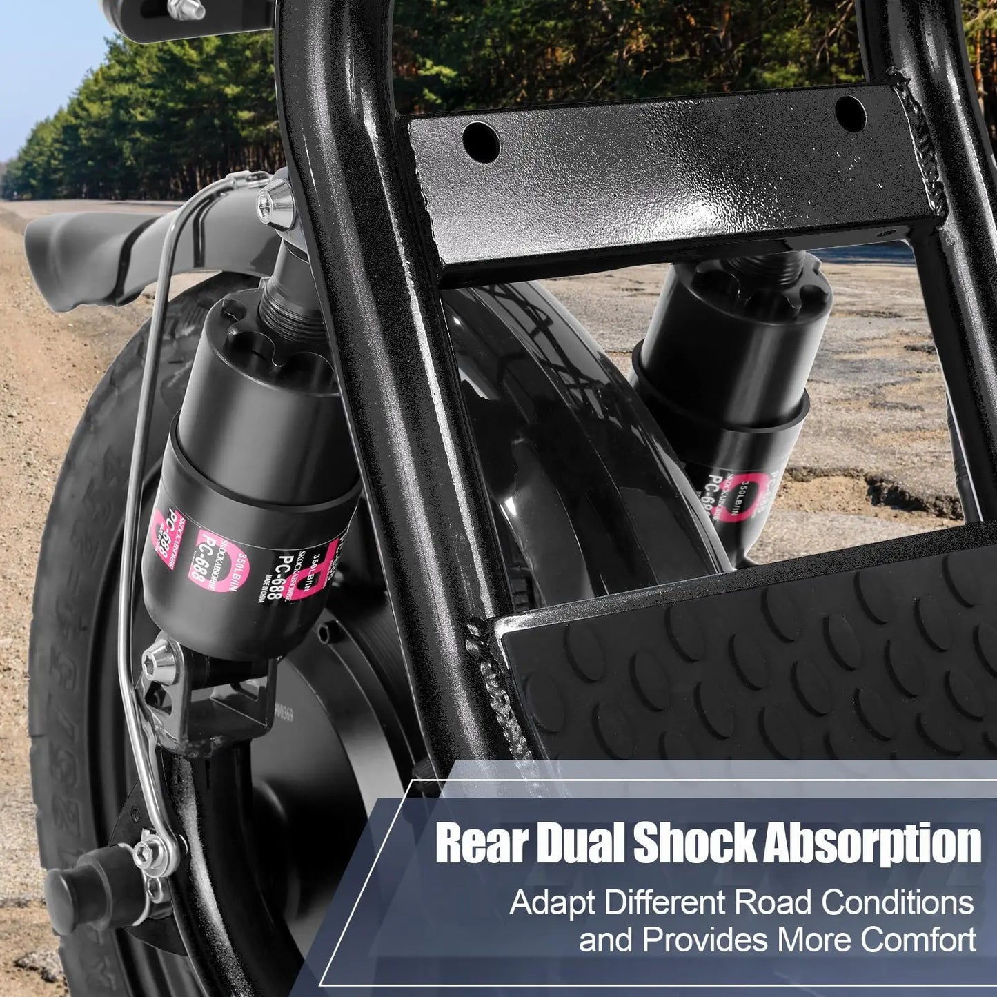 Caroma 750W Electric Scooter With Seat 500Wh Battery