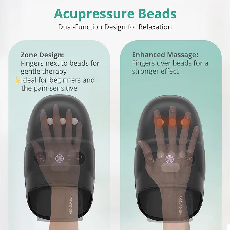 Medcursor Wireless Hand Massager With Palm Acupoint Air Compression