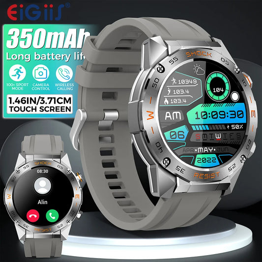 LaNikar Military Smartwatch For Men With Heart Rate SpO2