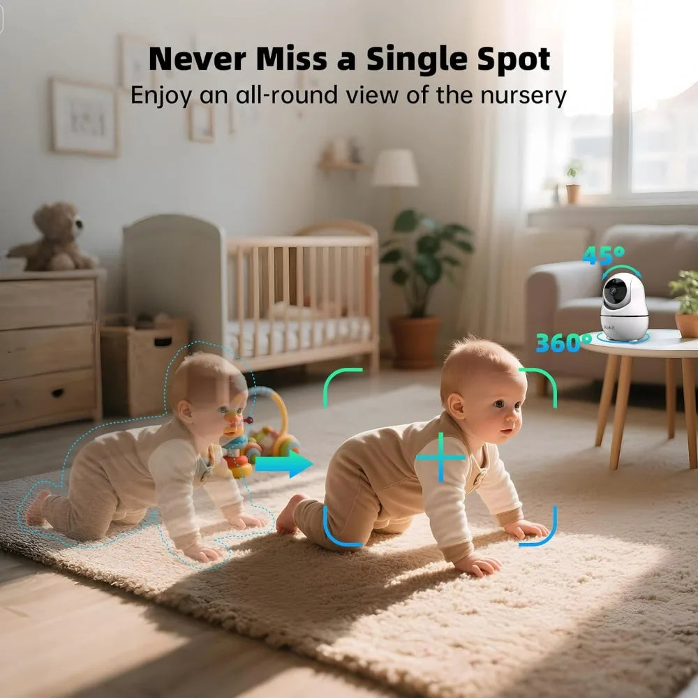 Kankeirr KK702 1080P Full HD Split-Screen Baby Monitor