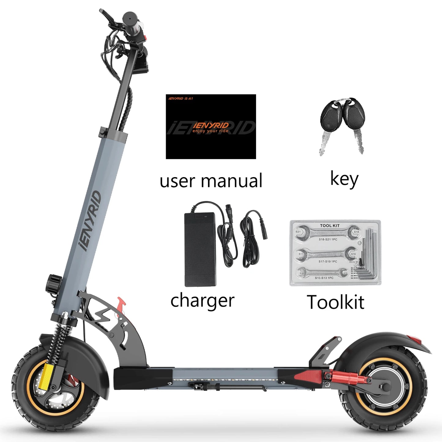 iEN Foldable Electric Scooter 800W 48V 20-30km Range