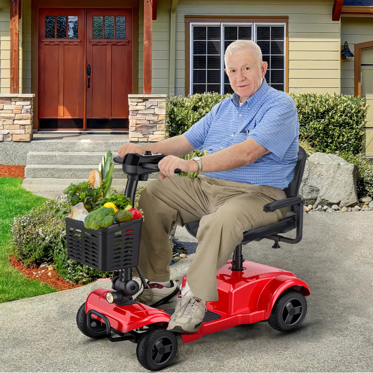 ENGWE Four Wheel Electric Scooter 250W Max 15.5 Miles Range