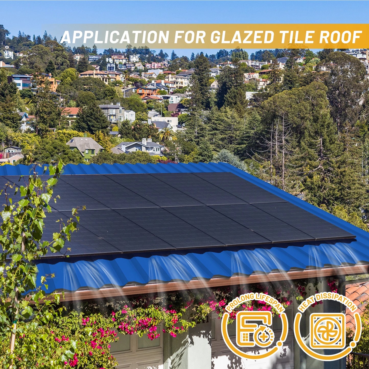 Solar Panel Mount Bracket Kit with 4.72IN/120mm Mini Rails, Middle Clamps, End Clamps and Rubber Pads for Shingle, Slate, Wood