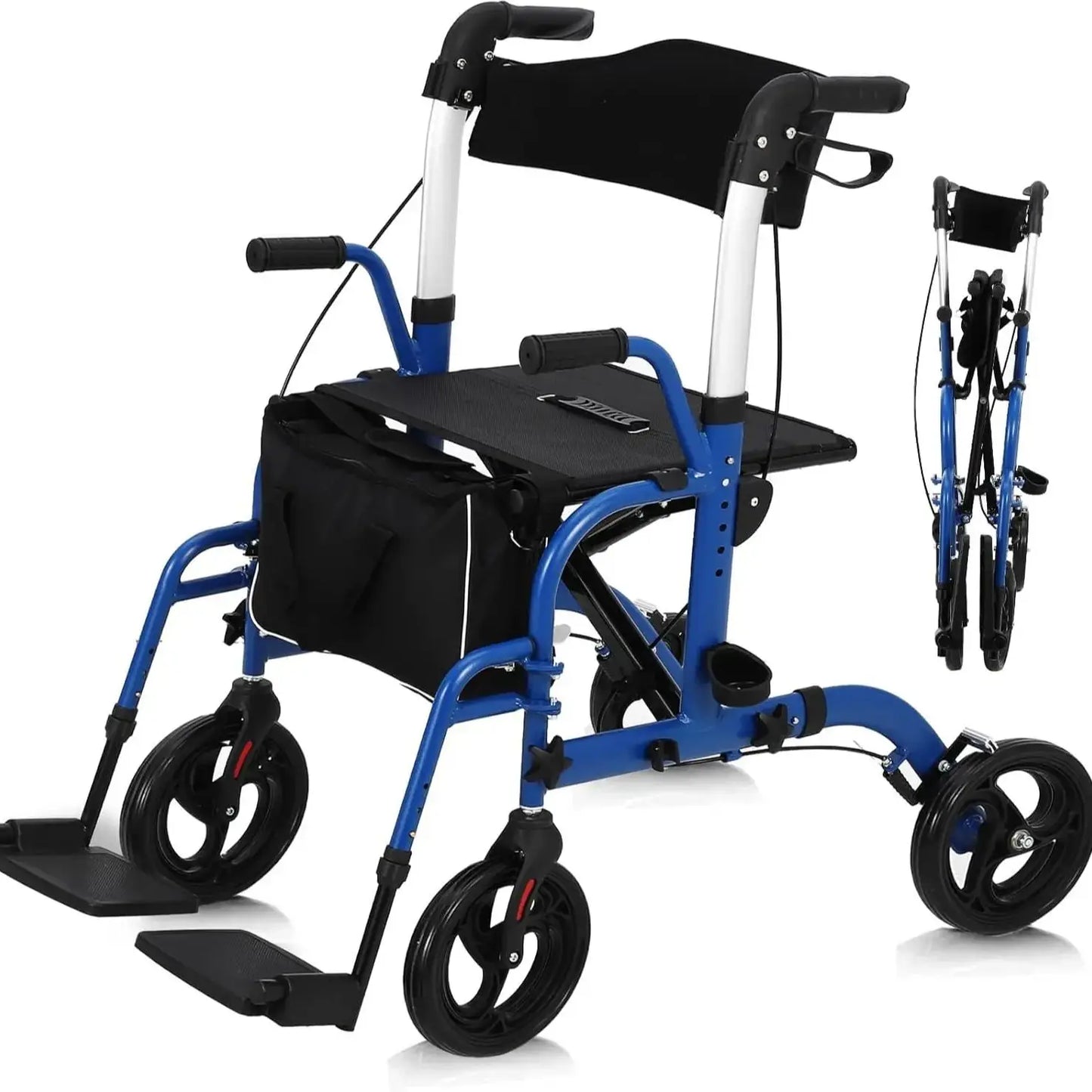 Studyset Rollator Walker With Seat All Terrain Folding