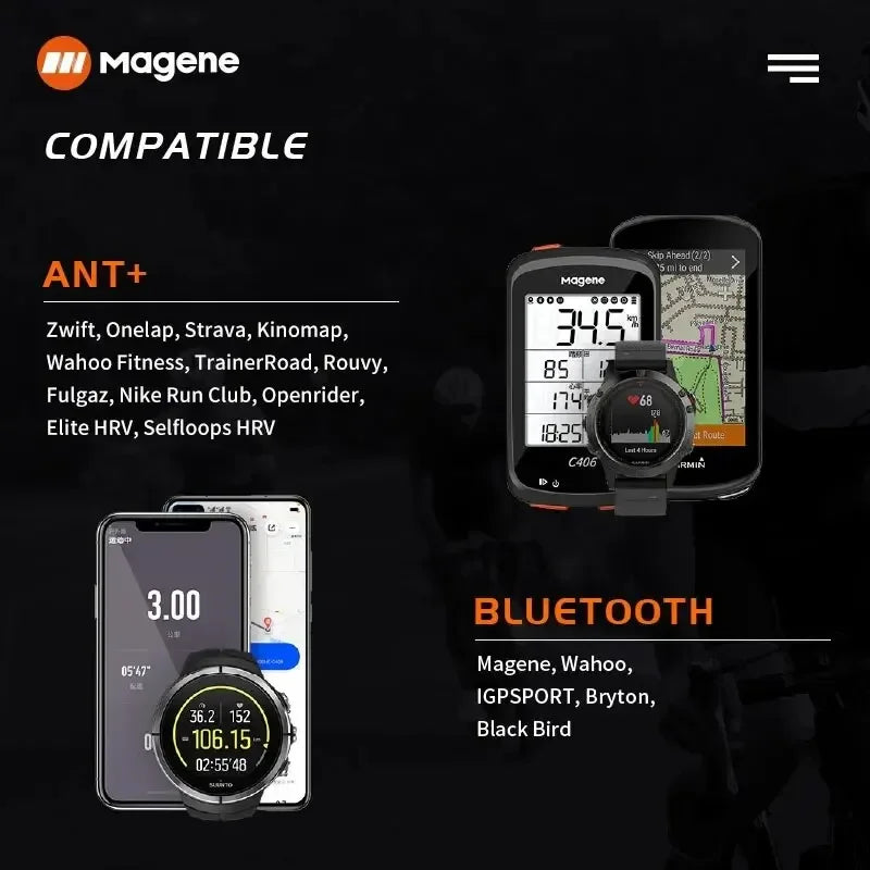 Magene H303 H64 Heart Rate Monitor With Chest Strap
