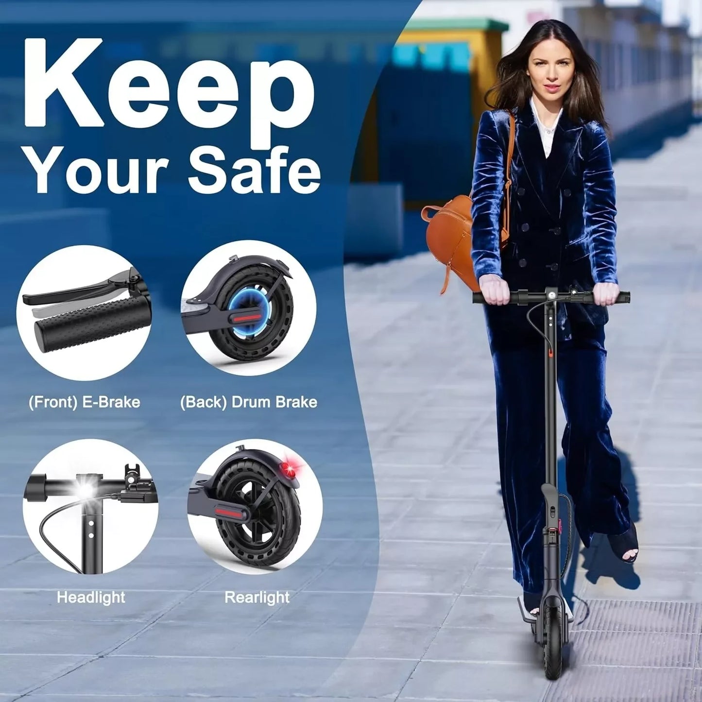 Ladped LP60 Electric Scooter 350W Folding 19mph App Control