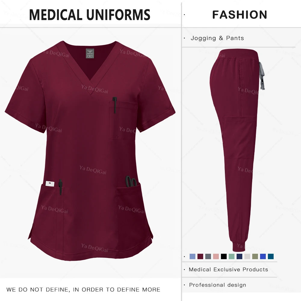 Ya DeQiGai Clinical Scrubs Set For Medical Professionals
