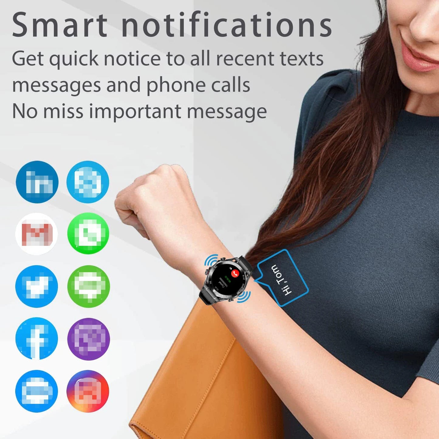 WO X5 Pro Max Smartwatch BT Call NFC Health Monitor