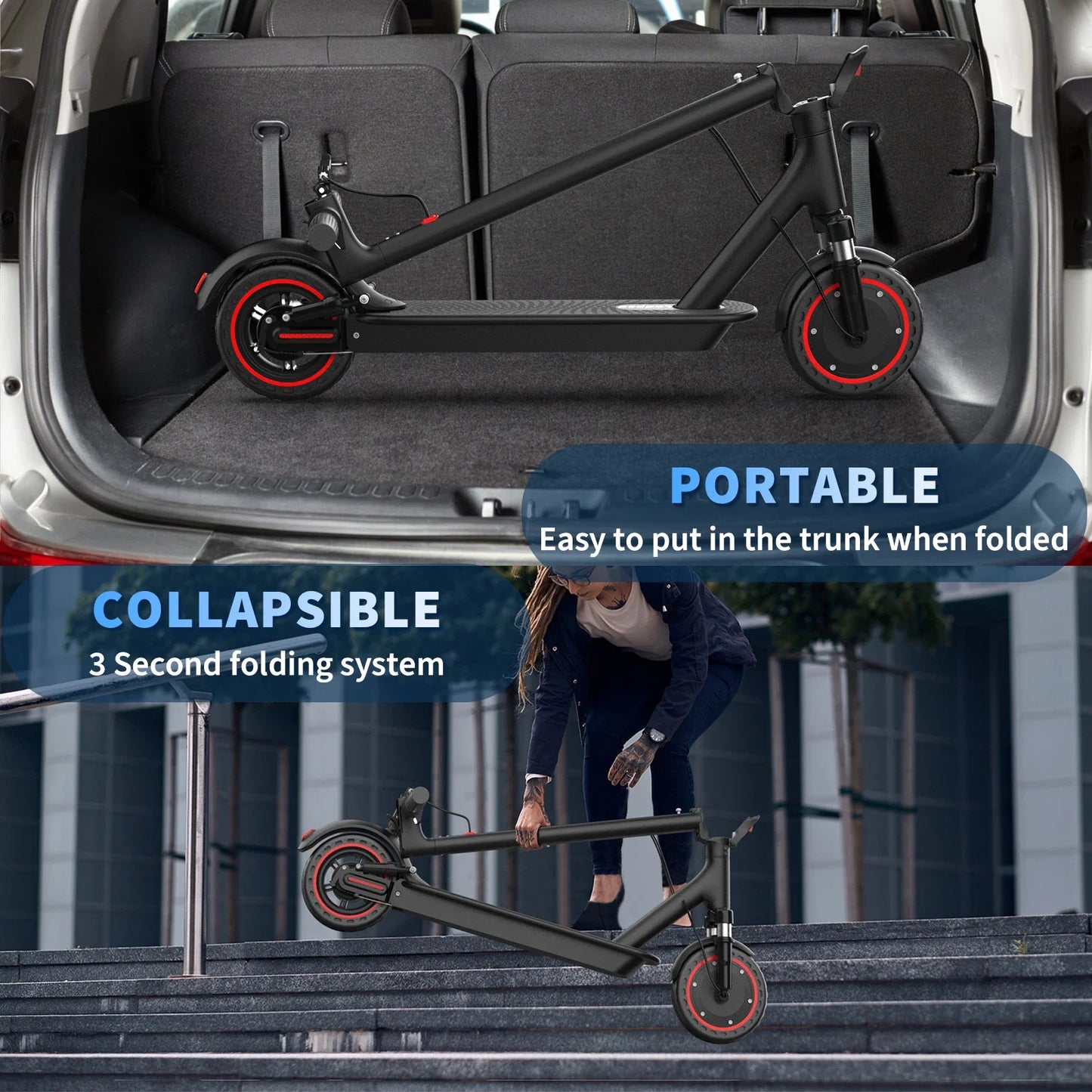 AOVOPRO AP07 Electric Scooter With App Control And Shock Absorption