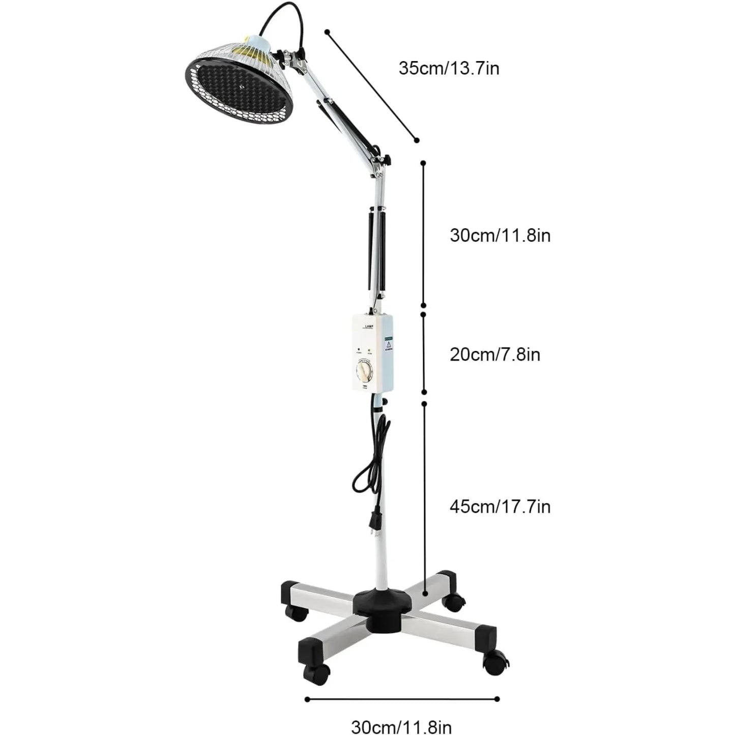 Far Infrared Heating Lamp 250W 110V Rotatable, Single Head