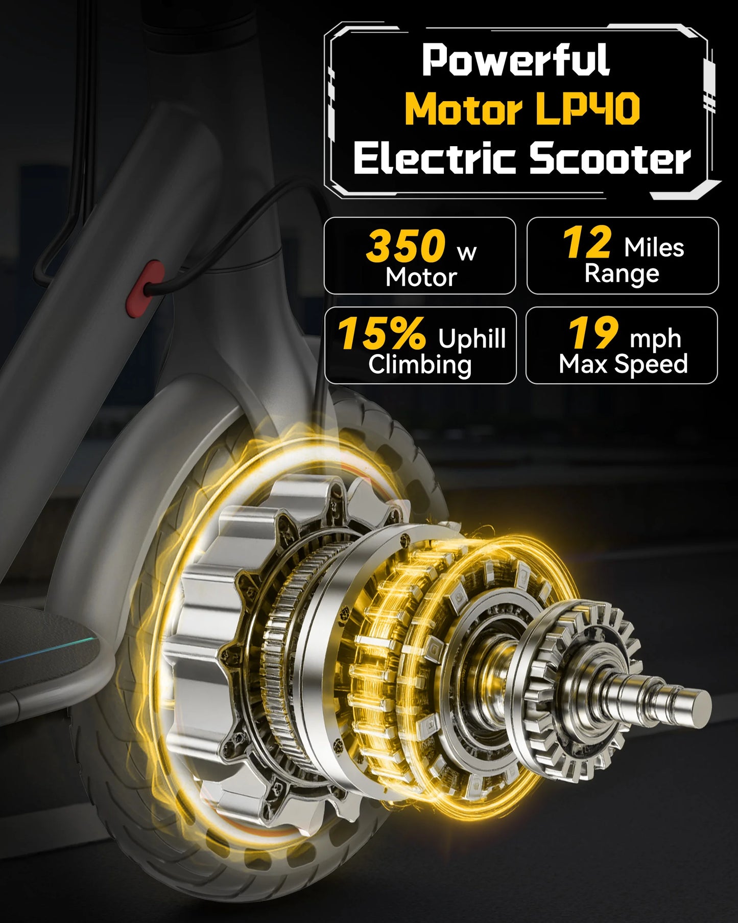 Ladped LP40 Electric Scooter 350W Foldable With App Control